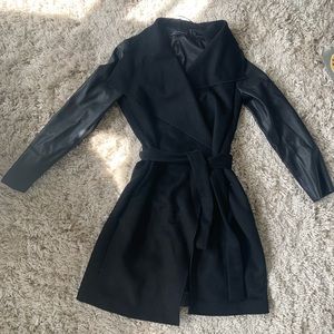 Zara black overcoat